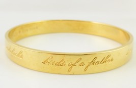 KATE SPADE New York &quot;BEST FRIEND EVER&quot; Gold-Tone Bangle BRACELET - FREE ... - £19.81 GBP