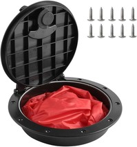 8&quot; Black Deck Plate Kit With Storage Bag For Kayak, Fishing, And Boating... - £31.42 GBP