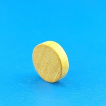 Parcheesi Yellow Flat Disc Pawn Token Replacement Game Piece Wooden Ludo 4037 - £1.35 GBP