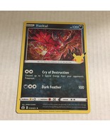 2021 Pokemon Yveltal 25th Anniversary Holo Trading Card 19/25 - $2.69