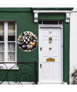 Pumpkin Round Sign , Wall Art– Fall Door Decor or Wreath Centerpiece for... - $504.17 MXN