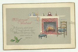 Vintage Postcard 1900&#39;s &quot;Christmas Wishes &quot;  - £6.27 GBP