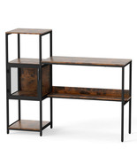 Computer Desk with Bookshelf Home Office Desk with Storage Cabinet and S... - $3,076.67 MXN