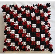 Red N Black Blossom, Red Felt 16&quot;x16&quot; Pillow Cover - £30.82 GBP+
