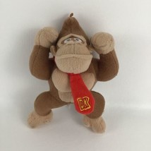 Super Mario Bros Donkey Kong 8&quot; Plush Stuffed Animal Toy 2022 Nintendo Gorilla - £15.55 GBP