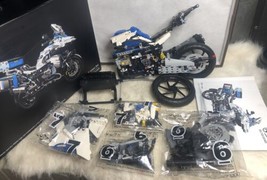 Partially Built Nifeliz  R125GX Motorcycle Toy Building Kit, (2369 PCs) ... - $64.35