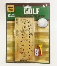 Travel Games Two Player Wooden Pocket Size Dice Peg Golf  Game Sealed New Age 6+ - £3.34 GBP