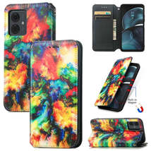 For Motorola Moto G14 CaseNeo Colorful Magnetic Leather Phone Case(Color... - $7.99