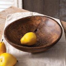 Primitive Large Bowl with hole in distressed Finish - new - £46.50 GBP