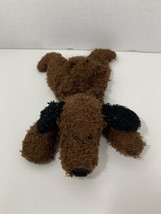 Mary Meyer puppy dog brown black beanbag plush floppy shaggy stuffed toy... - £11.76 GBP