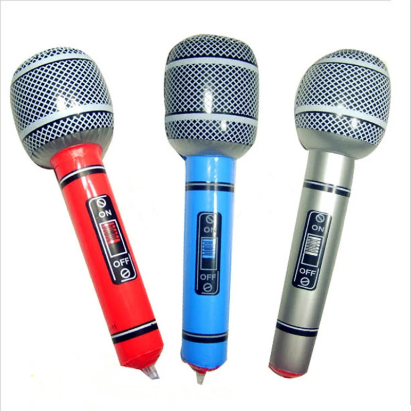 Sporting 6pc PVC Inflatable Toys Microphones Children&#39;s Inflatable Toys ... - £23.84 GBP