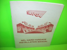 Strata HARD YARDAGE Original Video Arcade Game Service Instruction Repair Manual - £15.26 GBP