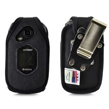 Dura Xv Lte Verizon E4610 Fitted Case Black Nylon Removable Belt Clip Holster - $37.99