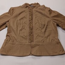 Apt 9 Stretch RN#73277 Women’s Brown Hook & Loop Clasp Closure Jacket Size Large image 10