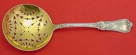 Kensington by Gorham Sterling Pea Spoon Gold Washed 8 1/2&quot; - £307.78 GBP