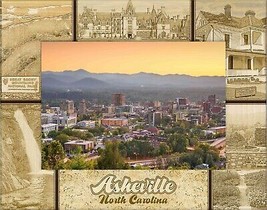 Asheville North Carolina Laser Engraved Wood Picture Frame (5 x 7) - £24.54 GBP