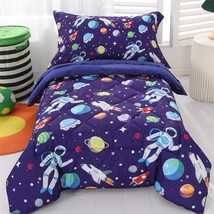 Toddler Bedding Sets Blue, Premium Toddler Bedding Outer Space, Galaxy T... - $51.29