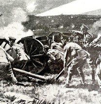 British Artillery Lines Swept In Searchlights WW1 Print 1917 Arras Region SmDwC4 - £23.20 GBP