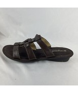 8.5 naturalizer Testify dark brown leather sandal With Box Strapped N5 C... - $265.60 MXN