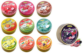 10 PACK Woogie Fine Drops MIX FLAVORS VARIETY TIN AUSTRIAN  Lollipop CANDY - $35.63