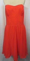 GUESS ~ Coral Chiffon Strapless Corset Fit &amp; Flare Party Dress 12 NEW $118 - £35.97 GBP