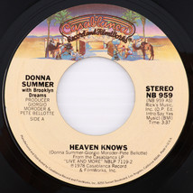 Donna Summer – Heaven Knows / Only One Man - 45 rpm Santa Maria Pressing NB 959 - £5.96 GBP