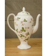Vintage Wedgwood English China Wild Strawberry Pattern 5 Cup Coffee Pot ... - £175.27 GBP
