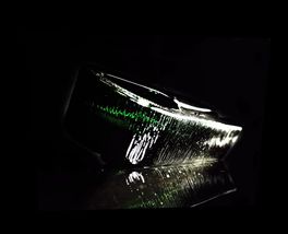 Dark Green Glass Cigar Ashtray image 9