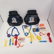 Vintage Fisher Price Jr. Doctor Bags w/ Accessories, LOOK - £27.82 GBP