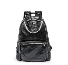 New Fashion Brand Preppy Style Leather School Backpack Bag For College - £54.16 GBP