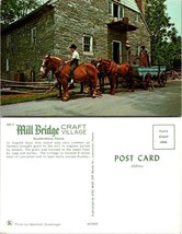 One(1) Pennsylvania(PA) Soudersburg Mill Bridge Craft Village Horse VTG Postcard - £7.36 GBP