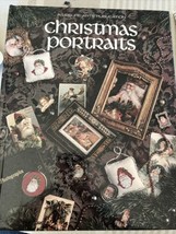 1991 Leisure Arts Christmas Portraits Cross Stitch Pattern Book HC Vintage 15206 - £11.76 GBP