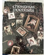 1991 Leisure Arts Christmas Portraits Cross Stitch Pattern Book HC Vinta... - £11.76 GBP