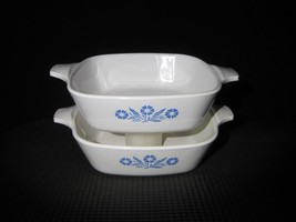 2 Petite Pans P-41-B Cornflower Blue Corning Ware, 1 3/4 Cups no lids. - £22.10 GBP