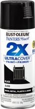 Rust-Oleum 334026 Painter&#39;S Touch 2X Ultra Cover Spray Paint, 12 Oz, Gloss Black - £8.60 GBP