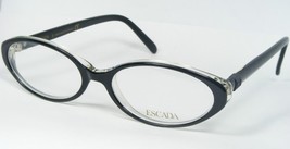 Escada E0102 E732 Black / Clear Eyeglasses Glasses Frame 51-16-140mm France - £63.85 GBP