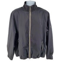 Tommy Bahama Jacket Size M Black Full Zip Cotton Golf - £46.35 GBP