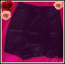 S Small Rhonda Shear Black Shabbie Chic Lace Control Brief Pantie Boyshort - £7.98 GBP