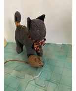 Kettle Design Charcoal Cat and Mouse plush Set - £14.86 GBP