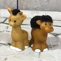 Fisher Price Little People Touch And Feel Animals Giraffe Camel Lot Of 2 - $7.91