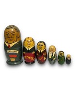 Russian Leader Nesting Dolls Yeltsin Gorbachev Brezhnev Khrushchev Stali... - £56.43 GBP