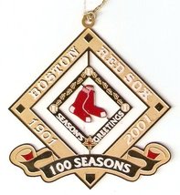 2001 Boston Red Sox Team Issue 100th Anniversary Limited Ed Christmas Ornament - £19.57 GBP