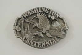 Siskiyou Belt Buckle Washington Centennial 1889-1989 Limited Edition 127... - $24.00