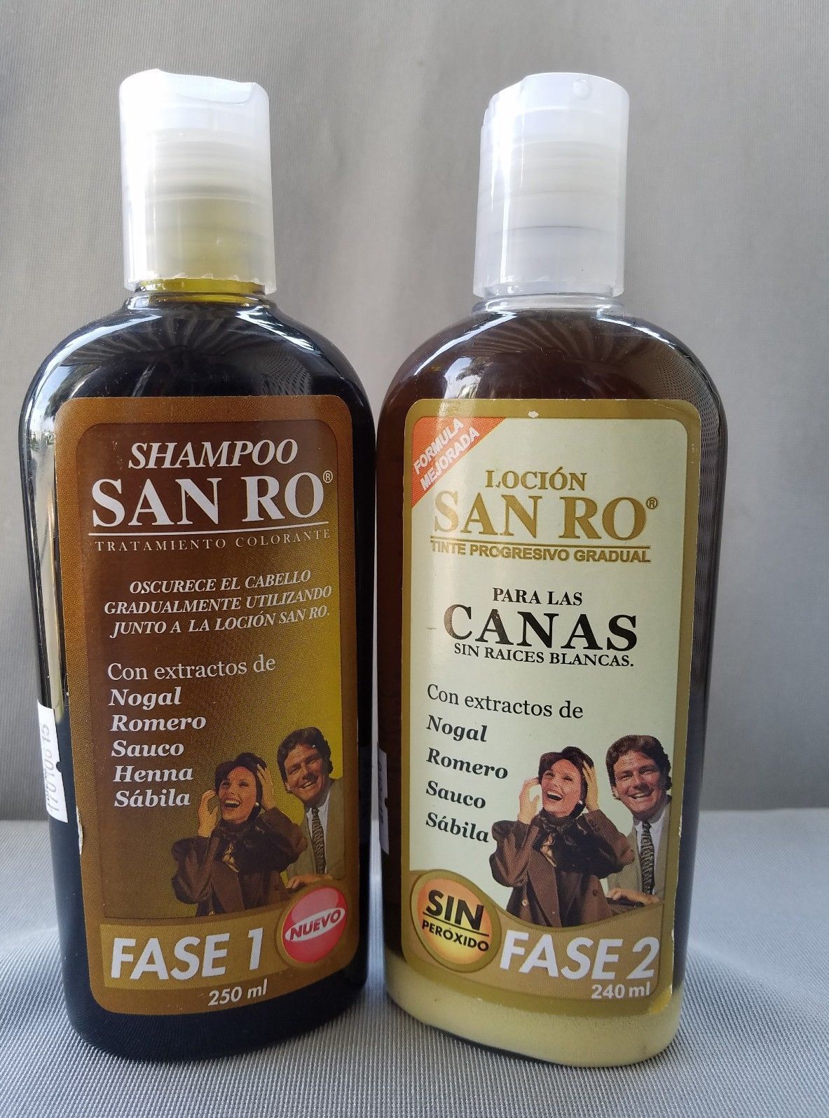 SAN RO Gray Hair Shampoo & Hair Lotion Coloring Treatment~Herbal Extracts~240ml - $29.99