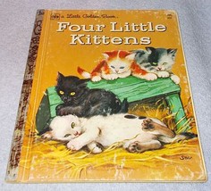 Vintage Little Golden Book Four Little Kittens #322 1974 Seventh Print -B - £4.77 GBP