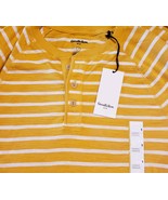 Goodfellow &amp; Co™ Long Sleeve Henley Shirt ~ Size SMALL ~ Zesty Gold ~100... - $42.10 CAD