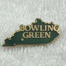 Bowling Green Kentucky State Shape Pin Vintage Travel Souvenir - £7.84 GBP