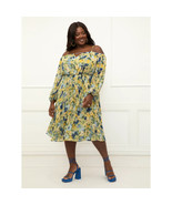 ELOQUII Elements Women&#39;s Plus Size Pleated Off the Shoulder Dress - Size 16 - £15.93 GBP