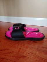Under Armour Ignite Cushioned Adjustable Slides Sandals Youth Sz 3 Black... - $24.70