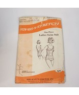 Sew Knit-N-Stretch 151 Size 14 16 18 One Piece Ladies Swim Suit - £11.67 GBP
